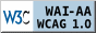 Icono de conformidad con el Nivel Doble-A, de las Directrices de Accesibilidad para el Contenido Web 1.0 del W3C-WAI